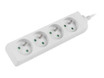LANBERG PS0-04E-0150-W Lanberg listwa zasilająca 1.5M Biała 4X 230V PL KABEL WYKONANY Z PEŁNEJ MIEDZI