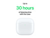 APPLE AirPods 4 True Wireless Earphones with Mic Bluetooth White