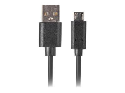 Kabel USB 2.0 Lanberg micro BM-AM 1,0m QC 3.0 czarny