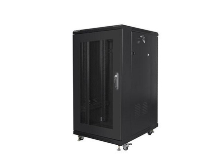 LANBERG szafa stojąca rack 19inch 22U 600x800 drzwi perforowane czarna
