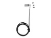 DICOTA UNI SEC CABLE LOCK/3 EXCHANGEABLE HEADS COMBINATION