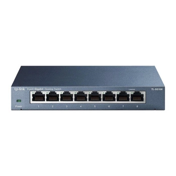 TPLINK TL-SG108 TP-Link TL-SG108 Switch 8x10/100/1000Mbps, Metal case, IEEE 802.1p QoS