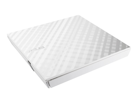ASUS SDRW-08D2S-U Lite ext.Slim DVD Writer 8x DVD±R 6x DVD±R DL 5x DVD-RAM USB 2.0 incl.Cyberlink Power2Go white