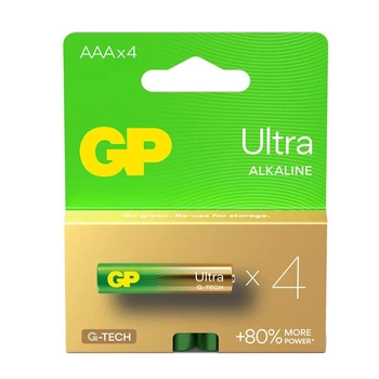 Baterie alkaliczne LR03/AAA GP ULTRA 4szt. (G-TECH)