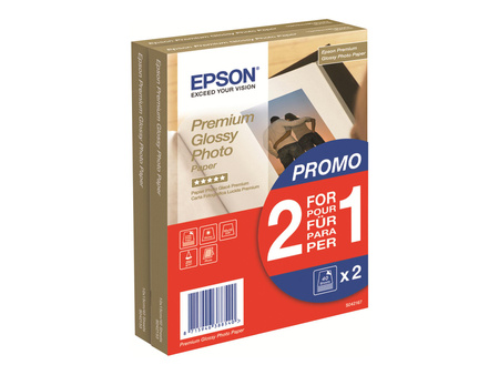 EPSON Premium glossy photo paper inkjet 255g/m2 100x150mm 2x40 sheets 1-pack BOGOF