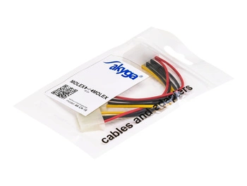 AKYGA Adapter z kablem AK-CA-15 Molex m / 2x Molex f 2x 15cm
