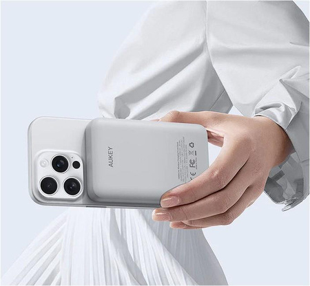 PB-MS04 White Qi2 MagSafe PowerBank 10000mAh 20W PD