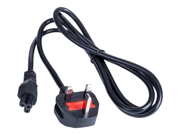 AKYGA Kabel zasilający AK-AG-02A brytyjski CCA BS 1363 Typ G / IEC C5 1.5 m UK