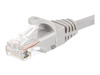 NETRACK BZPAT56 Netrack patchcord RJ45, osłonka zalewana, kat. 6 UTP, 5m szary