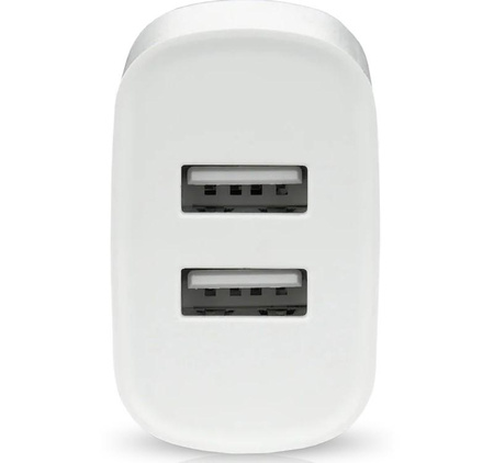 Ładowarka sieciowa 2X USB 2,4A 12W Biała