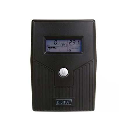 Zasilacz awaryjny UPS DIGITUS Line-Ineractive LCD BASIC, 800VA/480W, 1x12V/9Ah, AVR, 2x Schuko CEE 7/3
