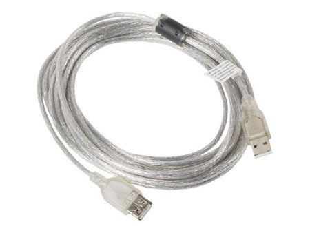 LANBERG CA-USBE-12CC-0050-TR Lanberg przedłużacz kabla USB 2.0 AM-AF ferryt 5m