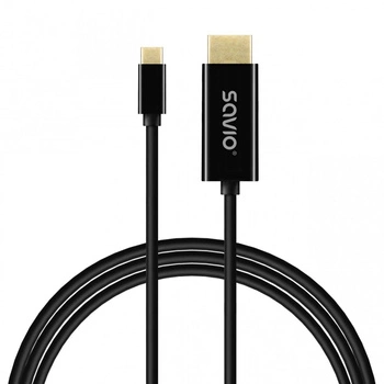 Kabel USB-C do HDMI CL-190 30Hz, 1m plastik