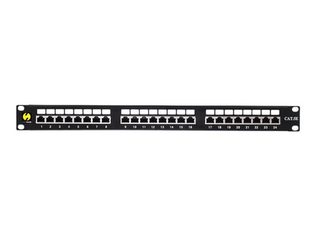 NETRACK 104-03 Netrack patch panel 19 24-porty kat. 5e FTP, z półką
