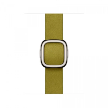 Pasek w kolorze zieleni Chartreuse z klamrą nowoczesną do koperty 42 mm - rozmiar S