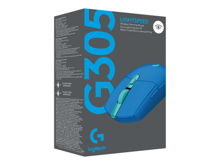 LOGITECH G305 LIGHTSPEED Wireless Gaming Mouse - BLUE - EER2 - Towar z uszkodzonym opakowaniem (P)