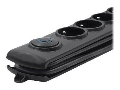 QOLTEC Surge protector Quick Switch 5 sockets 1.8m black
