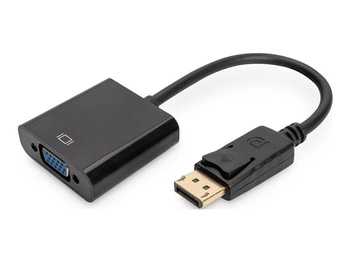 DIGITUS adaptor cable displayPort VGA HD15 0.15m AWG28 2x shielded