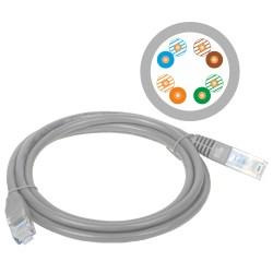 Patchcord UTP A-LAN KKU5SZA3 (RJ45 - RJ45 ; 3m; UTP; kat. 5e; kolor szary)