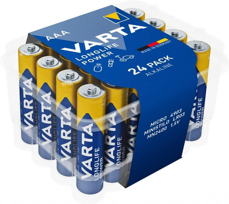 Baterie Alkaliczne R3(AAA)longlife POWER 24szt. Premium box             Box 