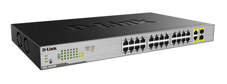 Switch Smart 2x SFP 24GE PoE DGS-1026MP