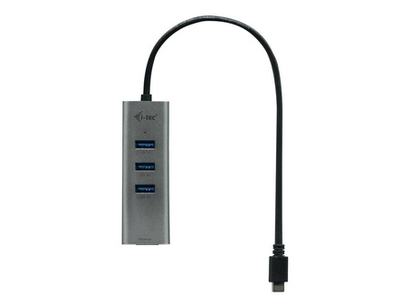 ITEC C31METALG3HUB i-tec USB C Metal 3 port HUB Gigabit Ethernet 1x USB C do RJ-45 3x USB 3.0 LED