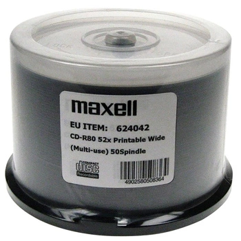 MAXELL CD-R 700MB  50 szt. 52x80 min, spindel, płyta do nadruku