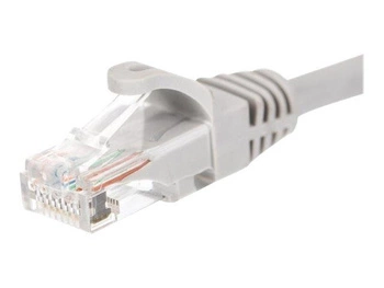 NETRACK BZPAT0256 Netrack patchcord RJ45, osłonka zalewana, kat. 6 UTP, 0.25m szary