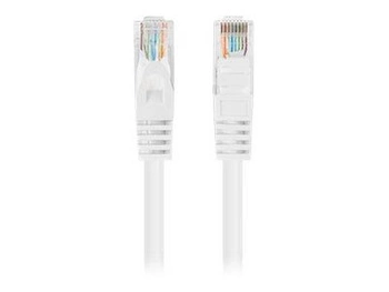 LANBERG Patchcord Cat.5e UTP 0.25m white 10-pack