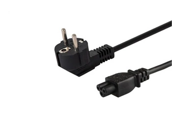 Kabel zasilający koniczynka, 1,2m, wielopak 10 szt., CL-67