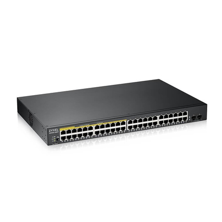 Przełącznik zarządzalny GS1900-48HP v2, 48-port GbE L2 Smart Switch 170W rack            GS1900-48HPv2 