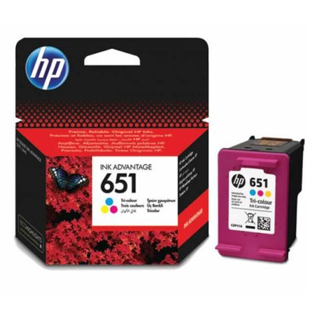 INK CARTRIDGE NO 651 TRI-COLOUR/HU