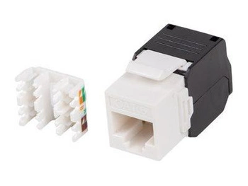 LANBERG Moduł Keystone Gniazdo Beznarzędziowy RJ45 Kat 6 UTP