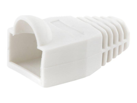 GEMBIRD BT5WH/100 Gembird osłonka wtyku RJ45, biała (100szt.)