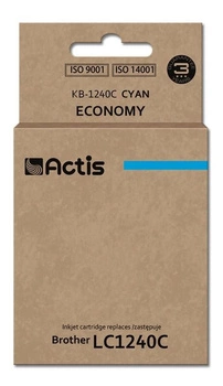 Actis KB-1240C Tusz (zamiennik Brother LC1240C/LC1220C; Standard; 19 ml; niebieski)