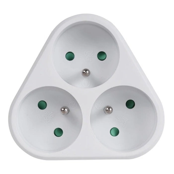 Gniazdko prądowe x3 z uziemieniem MCE214