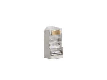 Wtyk sieciowy RJ45 8P8C kat.5E FTP (100szt) do linki i do drutu