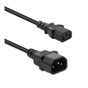 QOLTEC 50459 Kabel zasilający do UPS IEC C13/C14 3x1.0mm 1.5m