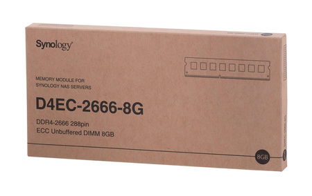 Synology 8GB DDR4 ECC Unbuffered DIMM (SA3400D, SA3200D, UC3400, UC3200, RS3621xs+, RS3621RPxs, RS2821RP+, RS2421RP+, RS2421+, RS1619xs+, RS3618xs) D4EC-2666-8G