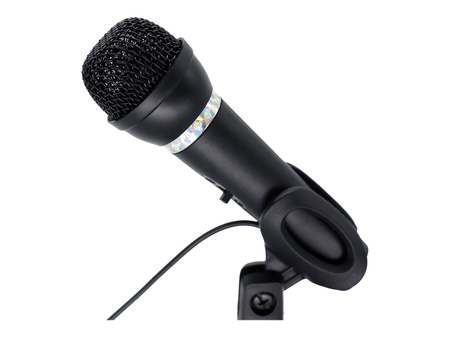 GEMBIRD Condenser microphone with desk-stand black