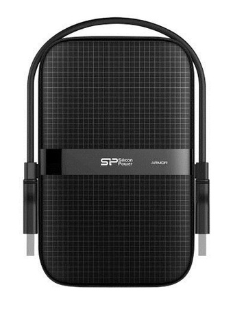 Dysk zewnętrzny HDD Silicon Power Armor A60 (2TB; 2.5"; USB 3.2; 5400 obr/min; Black; SP020TBPHDA60S3A)