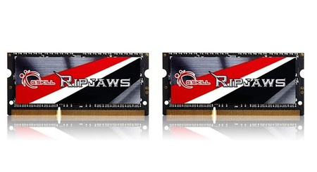 Zestaw pamięci G.SKILL Ripjaws F3-1600C9D-8GRSL (DDR3 SO-DIMM; 2 x 4 GB; 1600 MHz; CL9)