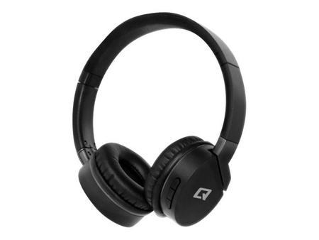 QOLTEC 50825 Qoltec Słuchawki bezprzewodowe nauszne BT mikrofon Super Bass Czarne