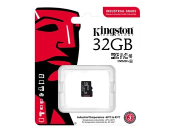 KINGSTON 32GB microSDHC Industrial C10 A1 pSLC Card Single Pack w/o Adapter