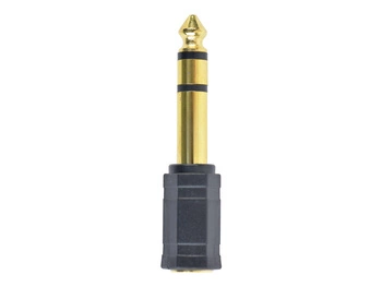 GEMBIRD A-6.35M-3.5F Gembird adapter audio 6.35mm do 3.5mm, czarny