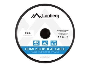 LANBERG HDMI v.20 M/M cable 50m optical AOC black