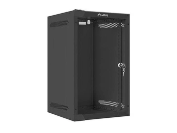 Szafa instalacyjna Rack wisząca 10" 9U 280x310 czarna Lanberg (flat pack)
