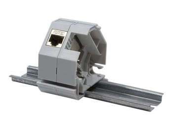 LOGILINK MP0053 DIN-rail adapter for RJ45 keystone jack 1-port