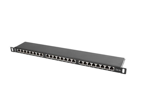 Patch panel Lanberg PPS5-0024-B 24 port 0.5U kat.5e ekranowany czarny