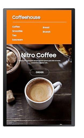 Monitor profesjonalny KIOSK KM24A/Tizen 24 cale Matowy, Dotykowa 16h/7 250(cd/m2) 1920x1080(FHD) S6 Player 3 lata d2d (LH24KMATBGCXEN)